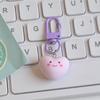 Lindo Colgante de Llavero de Corazón Color Macaron Ins Colgante de Corazón Femenino Colgante para Bolsa de Estudiante Regalo para Mejor Amiga