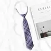 Japonês JK Tie Livre Livre Estilo Universitário Camisa Acessórios Uniformes Pequenos Estudantes'Uniforme Escolar Xadrez Gravata Masculina