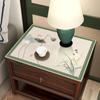 Novo Tapete Antiderrapante para Mesa de Cabeceira Chinoiserie, Tapete de Mesa para Quarto, Pequeno Armário, Toalha de Mesa Resistente ao Desgaste, à Prova d'Água e de Óleo, Pano de Cobertura PU à Prova de Poeira Sem Lavagem