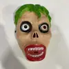 Máscara de Horror de Halloween Nueva Transfronteriza, Cubrecabeza Cara de Fantasma, Atrezzo para Performance de Asesinato en Serie y Sala de Escape, Máscara de Zombi