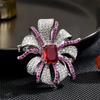 INS nuevo broche de abrigo de corte retro exquisito versátil de lujo clásico elegante elegante de estilo europeo entrega de una pieza