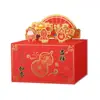 Caja de Empaque para Dulces de Turrón de Año Nuevo con Forma de Copo de Nieve y Frutos Secos Crujientes Caja para Dulces y Galletas Caja de Regalo para Hornear Chocolate