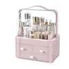 En Stock [Personalizable] Caja de Almacenamiento para Cosméticos de Escritorio a Prueba de Polvo con Tapa y Cajón Cesta de Almacenamiento Producto para el Cuidado de la Piel Mascarilla