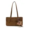 Bolso Boston de Lujo Ligero para Viajes de Negocios Otoño Temprano Retro Versátil de Nicho Bolso de Mano para Mujer Bolso de Hombro Único Bolso de Mano para Axila