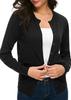Cardigan Suéter Jacket de Malha Elegante Slim-Fit Botões Manga Longa Gola Redonda Feminino Europeu e Americano Primavera e Outono Cruzado