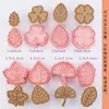 Juego de cortadores de galletas, diseño de dibujos animados, para uso doméstico, incluye moldes de repujado 3D para hacer galletas, fondant y otros productos horneados