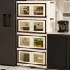 Gabinete de Almacenamiento Multifuncional, Gabinete de Almacenamiento para Sala de Estar, Gabinete Plegable, Gabinete de Almacenamiento y Organización para Ropa, Caja de Almacenamiento, Gabinete de Doble Puerta