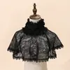 Chaleco de Encaje Corto para Otoño e Invierno Chaleco Prendas Exteriores Camisa de Encaje Transparente Blusa Versátil para Mujer Capa Base