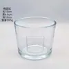 Em estoque Espessado Transparente Vidro Vela Aromaterapia Vidro Castiçal Copo Quarto Ornamentos Domésticos Castiçal Copo de Vidro