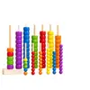 Educação Infantil Montessori Beading Combinando Treinamento de Concentração Bebê Educacional Classificação de Cores Blocos de Construção Brinquedo para Adultos