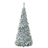 Decoración Navideña Temu Transfronteriza Árbol de Nieve Retráctil Paquete de Árbol de Navidad Hogar Luminoso Plegable Redondo Árbol de Pie