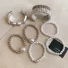 Sueños Antiguos Dorados~Set Dorado Vintage de Pulseras Apilables, Pulseras de Nicho Estilo Resort, Joyería Exagerada para Mujer