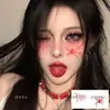 Las Pegatinas de Tatuaje de Maquillaje de Halloween de Aspecto Elevado Son Impermeables y a Prueba de Sudor, de Larga Duración y Realistas, para Personajes Dulces y Geniales para Fotos de Fiesta