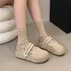 Zapatos de Plataforma sin Cierre con Punta Abierta Estilo Princesa Zapatos Birkenstock de Suela Gruesa para Mujer Modelo Nuevo Primavera y Otoño 2026