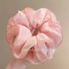Goma para el pelo de red extra grande con lazo para mujer, sujetador de moño elegante de alta gama, accesorio para el pelo moderno y a la moda