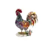 Enfeite Criativo Colorido de Galo Animal 2D Plano de Acrílico Decoração de Mesa para Casa e Escritório