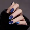 Unhas Usáveis Cor Mista Transfronteiriça Escada Curta Olho de Gato Outono e Inverno Clareamento Adesivos de Unha Unhas de Alta Qualidade Unhas Postiças Adesivos de Unha