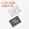 Accesorios de ropa en stock al por mayor etiqueta de tela hecha a mano cuello en stock etiqueta de lavado etiqueta tejida fabricantes de Yiwu