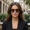 Gafas de sol de forma ovalada, versátiles y exquisitas, de nicho de alta gama, tendencia de moda, populares entre los influencers, en estilo minimalista, que ofrecen protección solar