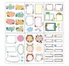 Adesivo Manual de Crescimento diy Álbum de Fotos Decoração de Bebê Adesivo de Desenho Animado Adesivo de Diálogo Caixa de Texto Escrevível Adesivo
