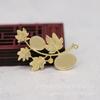 Joias Hongxing Folheado a Ouro com Retenção de Cor DIY Cobre Videira com Porta-Gemas, Pode Ser Incrustado com Galhos, Acessórios Coroa de Cabelo B600