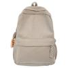Mochila Japonesa Mochila Suave Chica Estudiante de Campus Bolso de Escuela para Niña Estilo Universitario Bolso de Viaje Mochila de Pana de Color Sólido