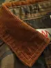 Camisa de Trabalho Camuflada Patchwork Lapela Desgastada Lavada Estilo Retrô Americano para Homens e Mulheres Ajuste Limpo Marca Tendência Jaqueta Versátil