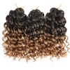 Peluca sintética de cabello rizado ondulado corto, rastas, cabello de ganchillo, ondas de agua, rizos Gogo, cabello de ganchillo