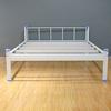 Cama de Hierro de una Sola Capa para Dormitorio Escolar, Cama de Acero para Trabajadores de Fábrica, Cama Sencilla con Estructura de Hierro, Cama Reforzada con Tablero Duro