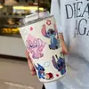 Taza Termo de Acero Inoxidable Popular de Dibujos Animados Transfronteriza Stitch para Niños de Gran Capacidad Co-Branded Portátil para Beber Directamente Venta al por Mayor