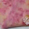 Tecido Bordado de Malha Floral Feito à Mão Tecido Bordado para Vestido de Palco Multicor