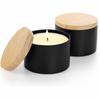 Frasco de Velas Spot 8oz4oz Frasco de Velas Aromáticas Venta Directa de Fábrica Exportación Frasco Especial para Velas Recipiente Redondo de Hojalata Hierro