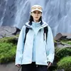 Estándar Nacional GB32614 Chaqueta de Senderismo para Exteriores de Dos Piezas con Forro Polar 3 en 1 para Mujer Abrigo Impermeable Cortavientos para Hombre
