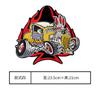 Adesivo de Tecido Estilo Punk Oversized Patch Adesivo Decoração de Costas para Roupas Jeans Adesivo para Buraco de Reparo Adesivo Bordado para Roupas