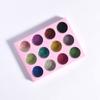 Explosões transfronteiriças de nail art 12 cores glitter pó fino glitter pó flash filamento de seda tamanho misto lantejoulas atacado