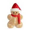 Almohadas de peluche navideñas novedosas transfronterizas: hombre de jengibre, bastón de caramelo, caramelo de menta, árbol de Navidad, muñeco de nieve, cojines de sofá de Papá Noel
