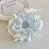 Nueva Colección Estilo Coreano de Gomas para el Cabello de Doble Capa de Alta Gama con Adorno de Encaje y Accesorios para el Cabello