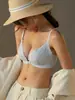 Sujetador push-up de cierre frontal para niñas, estilo fino de verano, hace que los senos grandes parezcan más pequeños, sin varillas, sin costuras, junta los senos laterales, previene la flacidez