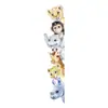 Lindos Adhesivos de Pared de Animales Inclinados Autoadhesivos Dibujos Animados Rinoceronte Jirafa Pegatinas Decorativas de Pared para Habitación Infantil BR0290F