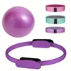 Anillo de Pilates Set de Dieciséis Piezas Pelota de Yoga Banda de Resistencia Banda de Resistencia de Látex Set de Fitness Estirador Modelador Corporal para Mujeres