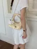 Bolso de mano plisado fresco y elegante, bolso tipo dumpling con estampado de estrellas, simple y elegante, bolso de cadena para hombro y bandolera moderno