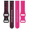 Adecuado para Huawei Gt4/5 Samsung Huawei Garmin Correa de Silicona de Liberación Rápida Bicolor con Estampado de Leopardo Correa de 18/20/22 mm