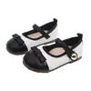 Zapatos para Niña Estilo Chanel Nuevos Modelos Primavera y Otoño 2026 para Niñas, Niños Pequeños y Niños Mayores con Suelas Suaves, Elegantes Zapatos de Piel de Princesa