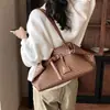 Bolso de Hombro Único Versátil Estilo Coreano Textura Tejida de Moda Bolso de Axila Gran Capacidad para Viajes Diarios Casual Bolso Tote de Moda