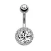 Anillo para el Ombligo Transfronterizo Europeo y Americano Corazón de Melocotón Mariposa Flor Circonita Clavo para el Ombligo Joyería para Piercings Corporales Más Vendida en Amazon
