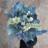 Papel de Envoltura Nuevo Estilo Jardín de Ensueño Ramo de Flores Papel de Pintura al Óleo Elementos de Flores de Peonía Materiales para Floristería Empaque