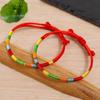 Nuevo brazalete colorido tejido a mano para el Festival del Bote del Dragón zongzi hilo de cinco colores mano hilo de cinco colores bebé estilo antiguo cuerda de mano