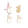 Acessórios de Joias de Liga Metálica com Gotejamento de Óleo Pingente de Coelho Branco Pequeno Cenoura Pulseira DIY Chaveiro Pingente Decorativo W511