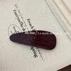 Pinza BB para el Cabello del Delta del Río Yangtze de Cuero Texturizado Estilo Coreano Popular en Internet Pinza Roja Ancora Pinza Lateral Pinza para Flequillo Pinza para Cabello Suelto