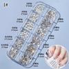 12 Grade Nail Art Acessórios Internet Celebrante Explosivo Fundo Plano Diamante Pérola Pequeno Diamante Redondo Material Saco Nail Art Acessórios